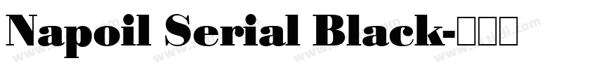 Napoil Serial Black字体转换